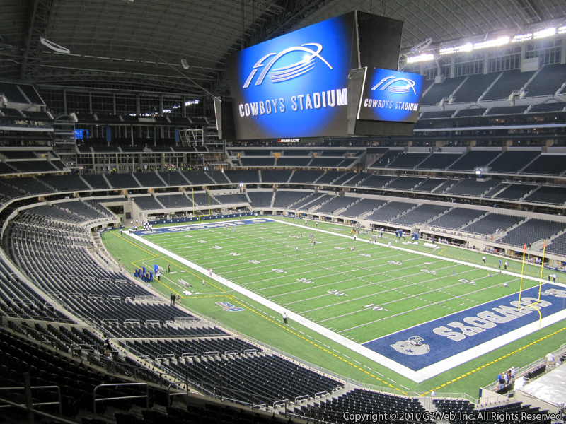 Seat view from section 328 at AT&T Stadium, home of the Dallas Cowboys