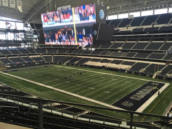 Seat view from section 329 at AT&T Stadium, home of the Dallas Cowboys