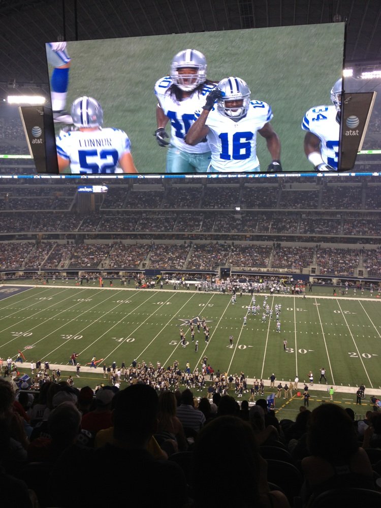 Seat view from section 334 at AT&T Stadium, home of the Dallas Cowboys
