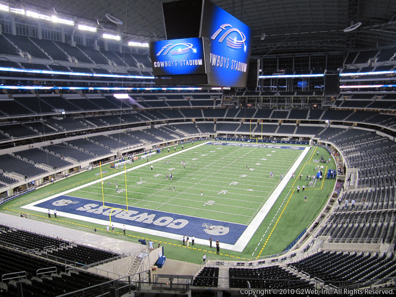 Seat view from section 344 at AT&T Stadium, home of the Dallas Cowboys