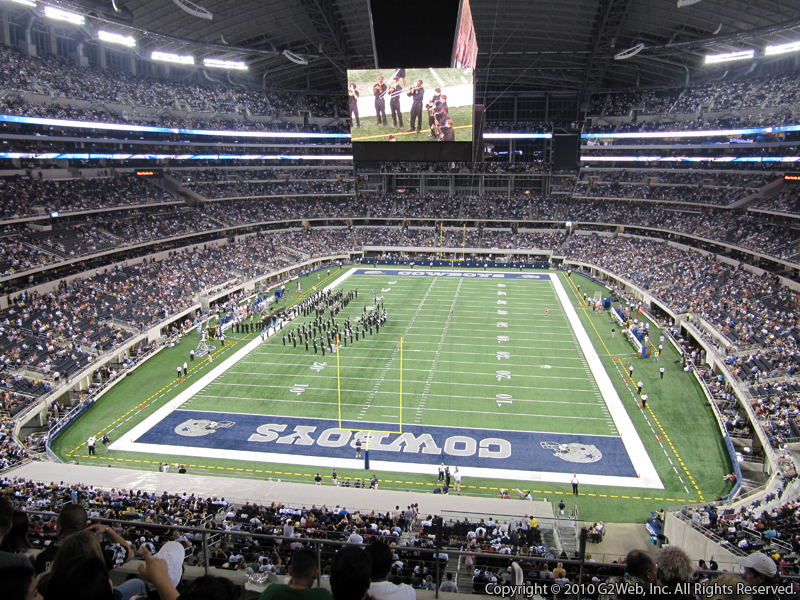 Seat view from section 347 at AT&T Stadium, home of the Dallas Cowboys