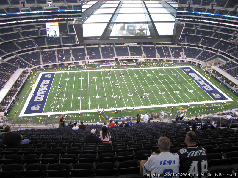Seat view from section 414 at AT&T Stadium, home of the Dallas Cowboys