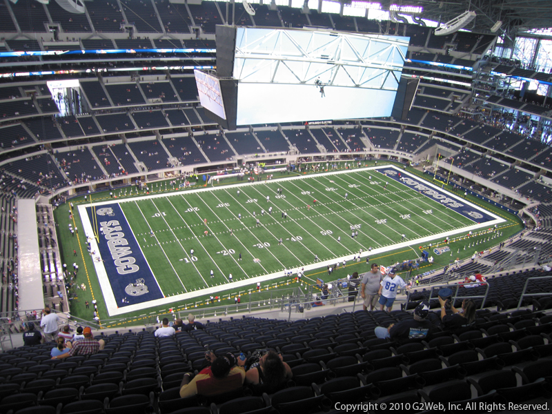 Seat view from section 417 at AT&T Stadium, home of the Dallas Cowboys
