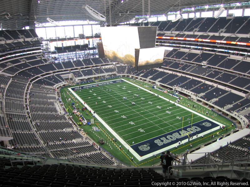 Seat view from section 432 at AT&T Stadium, home of the Dallas Cowboys