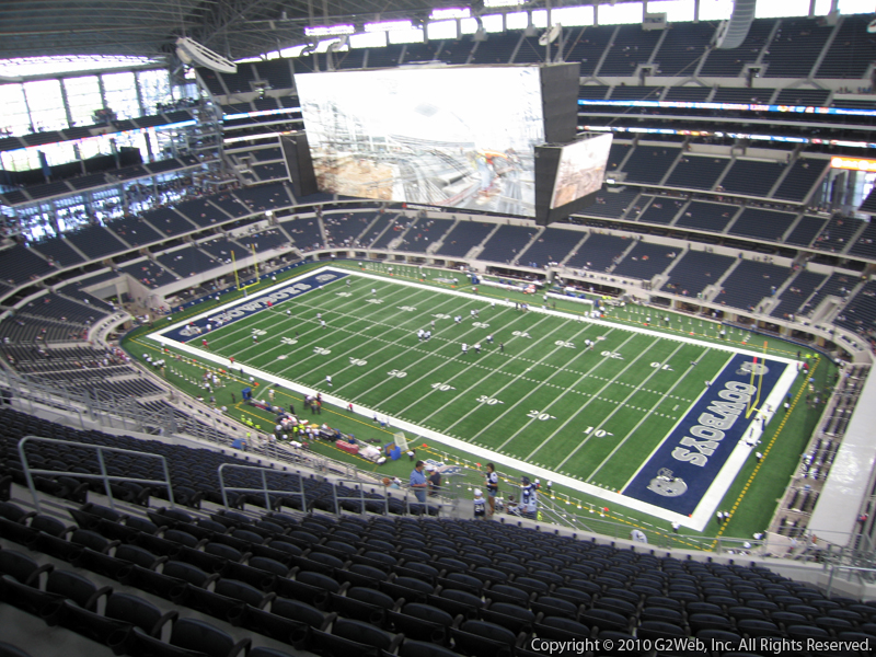 Seat view from section 436 at AT&T Stadium, home of the Dallas Cowboys