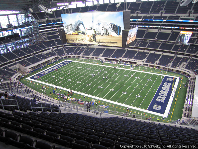 Seat view from section 437 at AT&T Stadium, home of the Dallas Cowboys