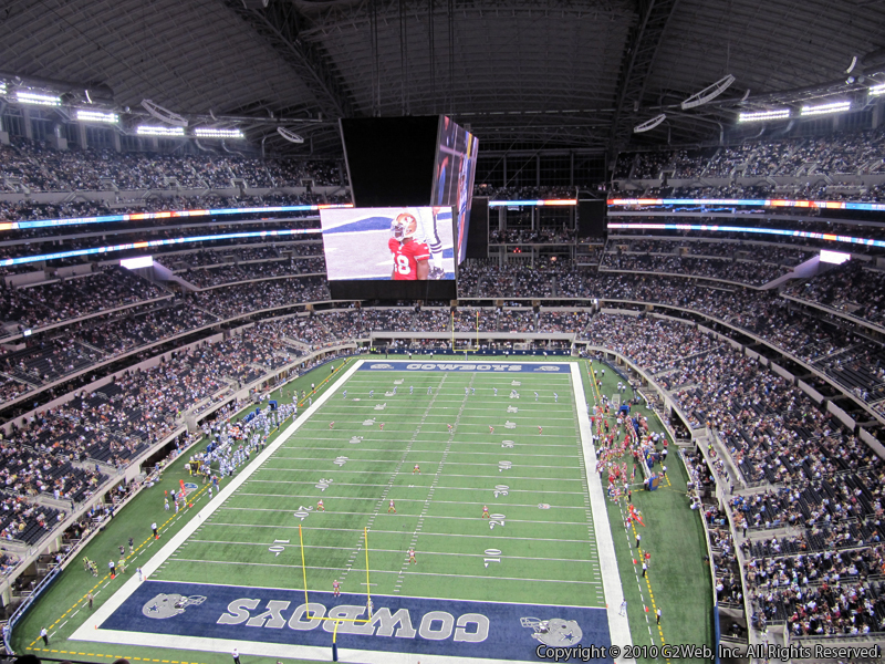 Seat view from section 456 at AT&T Stadium, home of the Dallas Cowboys