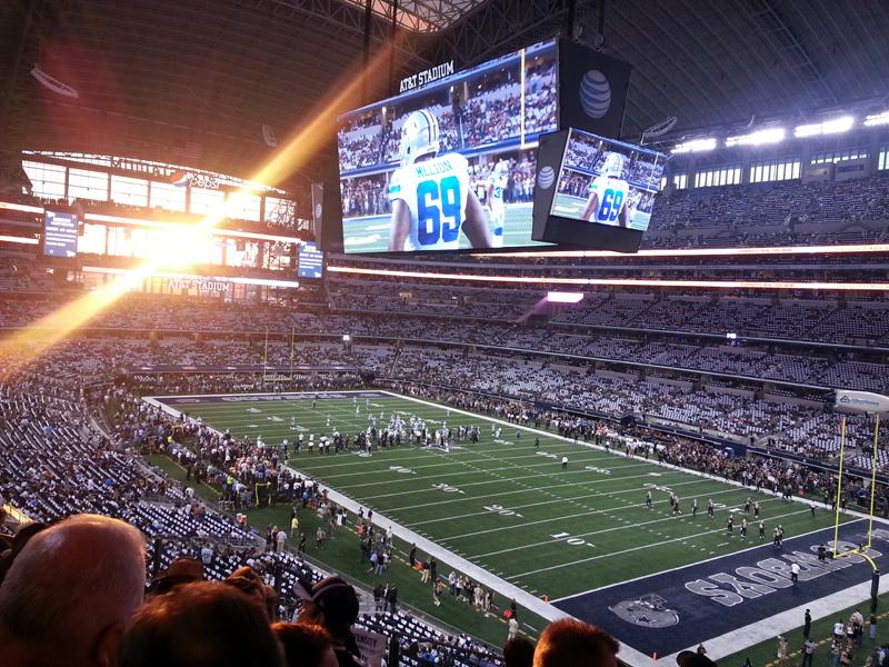 Seat view from section 202 at AT&T Stadium, home of the Dallas Cowboys