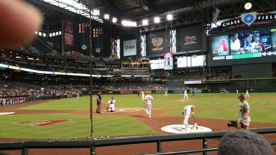 View from the D-Backs Batter's Box Suite at Chase Field. Home of the Arizona Diamondbacks.