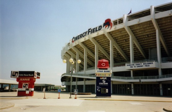 Photo of the Cinergy Field Entry Gate circa 1998.
