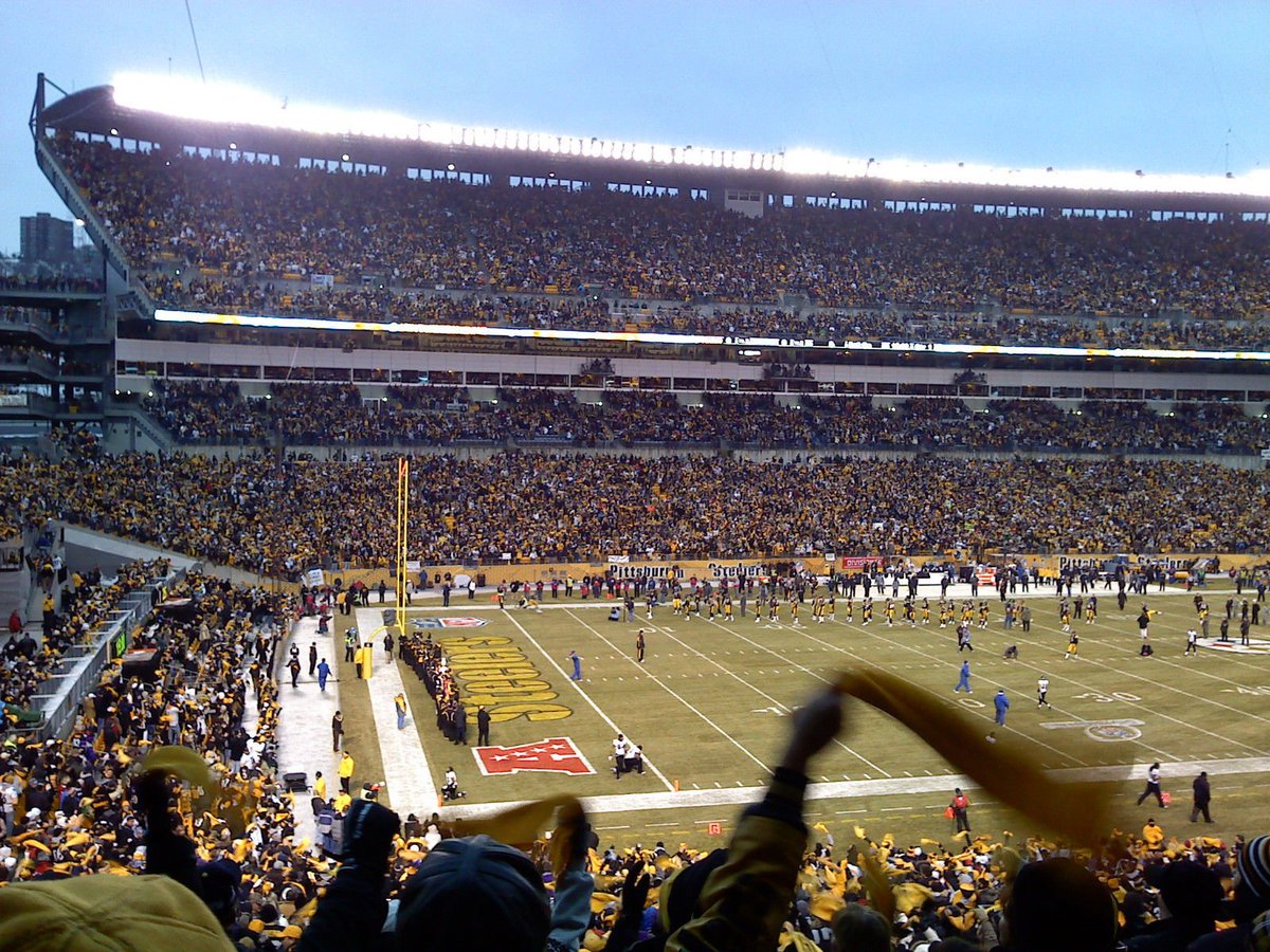 View from the UPMC Club at Heinz Field during a Pittsburgh Steelers game.