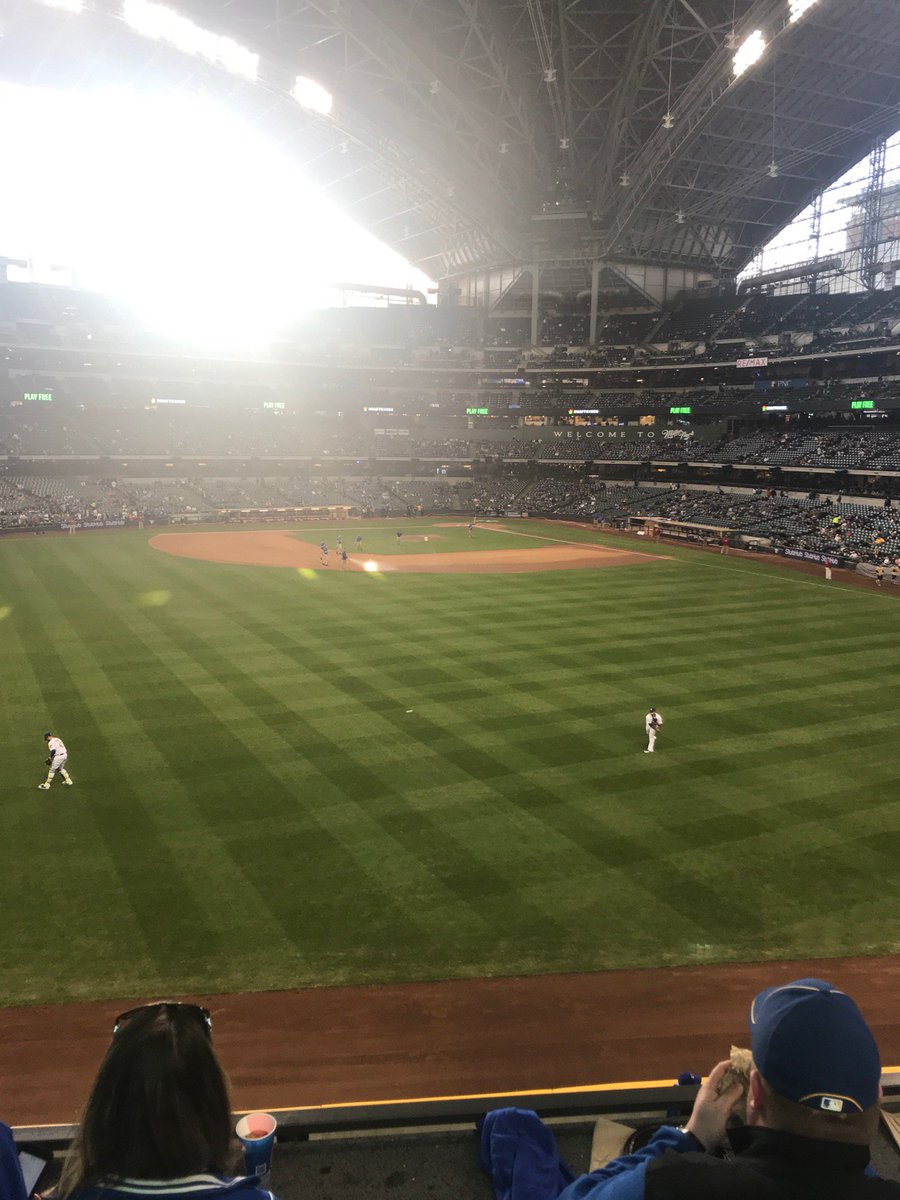 View from the Associated Bank Check Deck at Miller Park. Home of the Milwaukee Brewers.