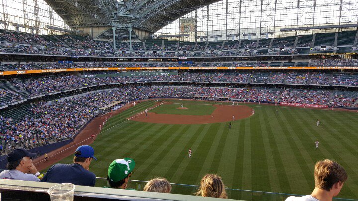 View from the Miller Lite Deck at Miller Park. Home of the Milwaukee Brewers.