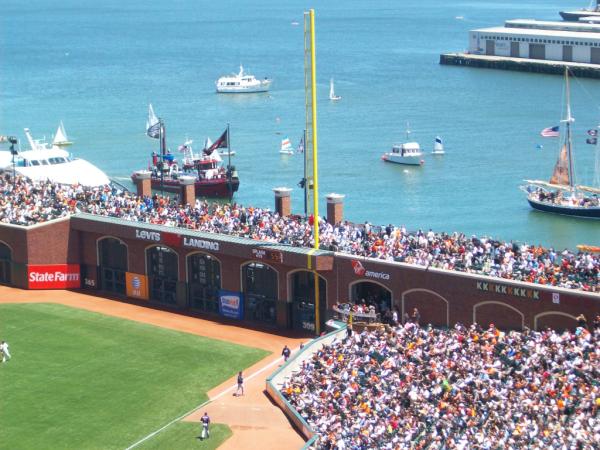 View from the arcade seats at AT&T Park. Home of the San Francisco Giants.