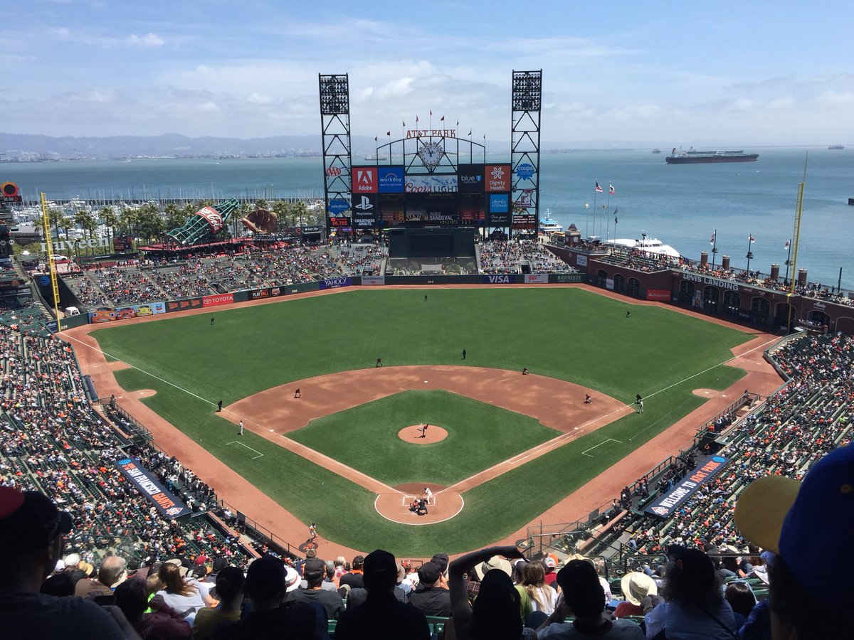 View from the view level seats at AT&T Park. Home of the San Francisco Giants.