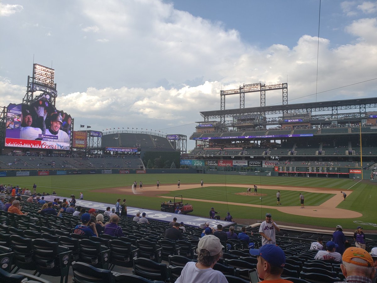 Photo of Coors Field from the infield box seats. Home of the Colorado Rockies.