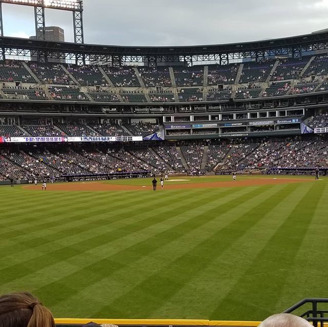 Photo of Coors Field from the rightfield box seats. Home of the Colorado Rockies.
