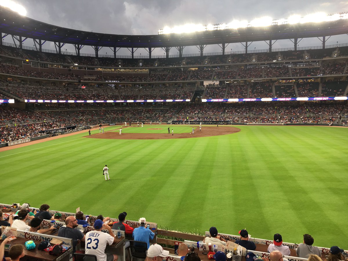 View of the field from the Home Run Porch at SunTrust Park