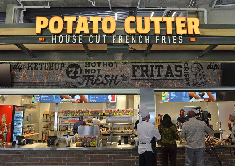 Potato Cutter Concession Stand at Suntrust Park in Atlanta, Georgia