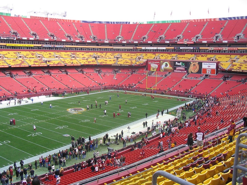Photo taken from the club level seats at Fedex Field. Home of the Washington Redskins.