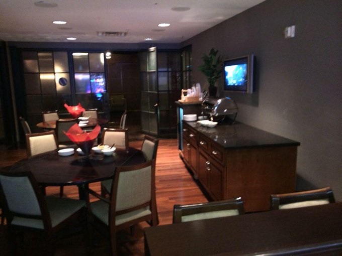 Interior photo of a suite at FedexForum, home of the Memphis Grizzlies.