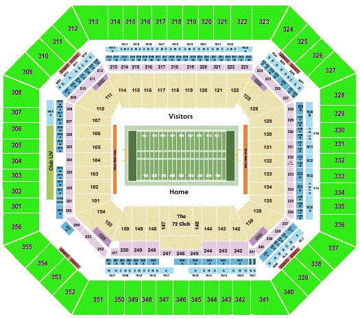 hard rock stadium miami seating chart / hard rock stadium