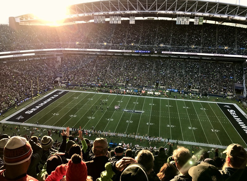 Photo of CenturyLink Field, home of the Seattle Seahawks.