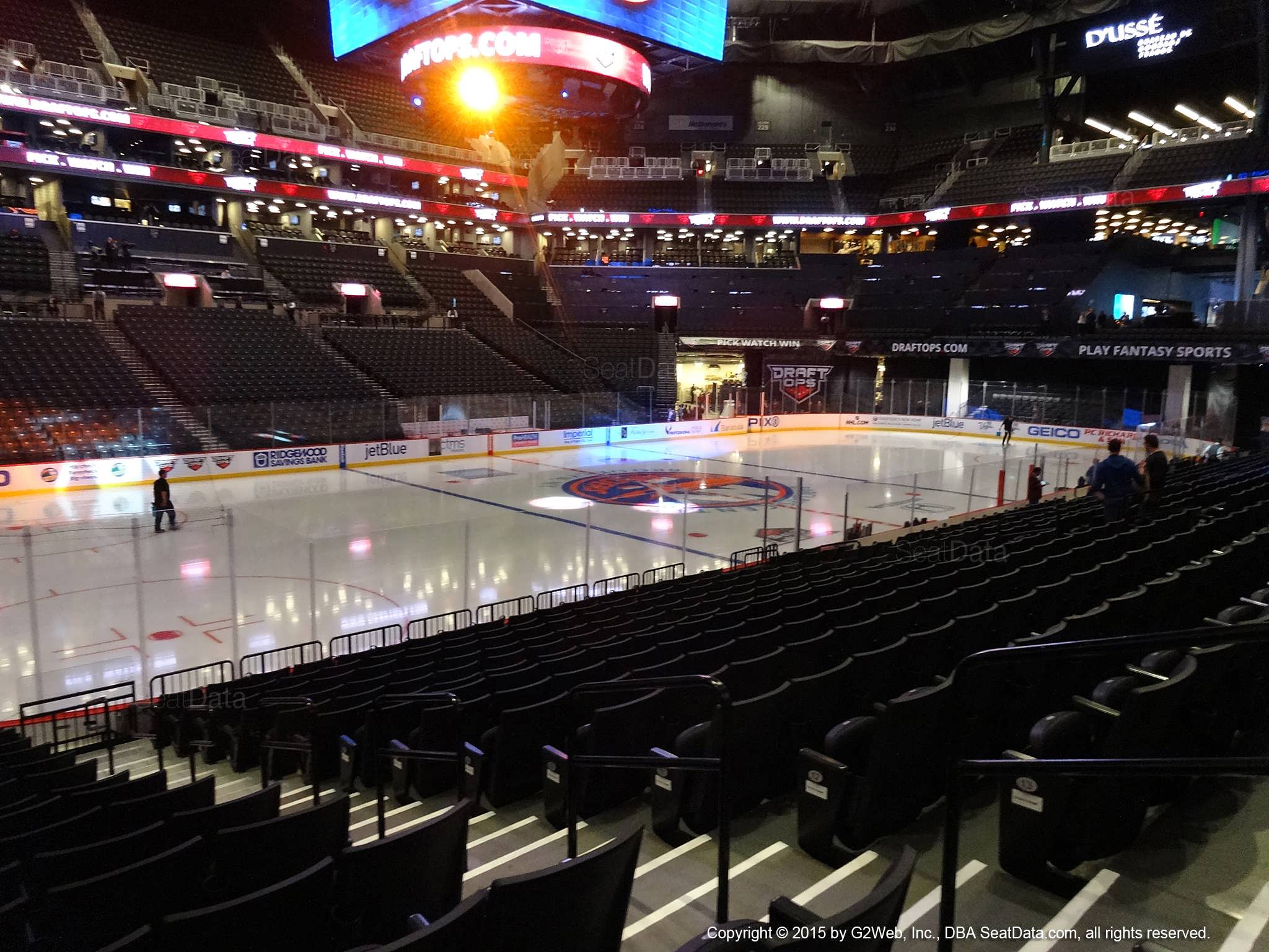 Seat view from section 10 at the Barclays Center, home of the New York Islanders