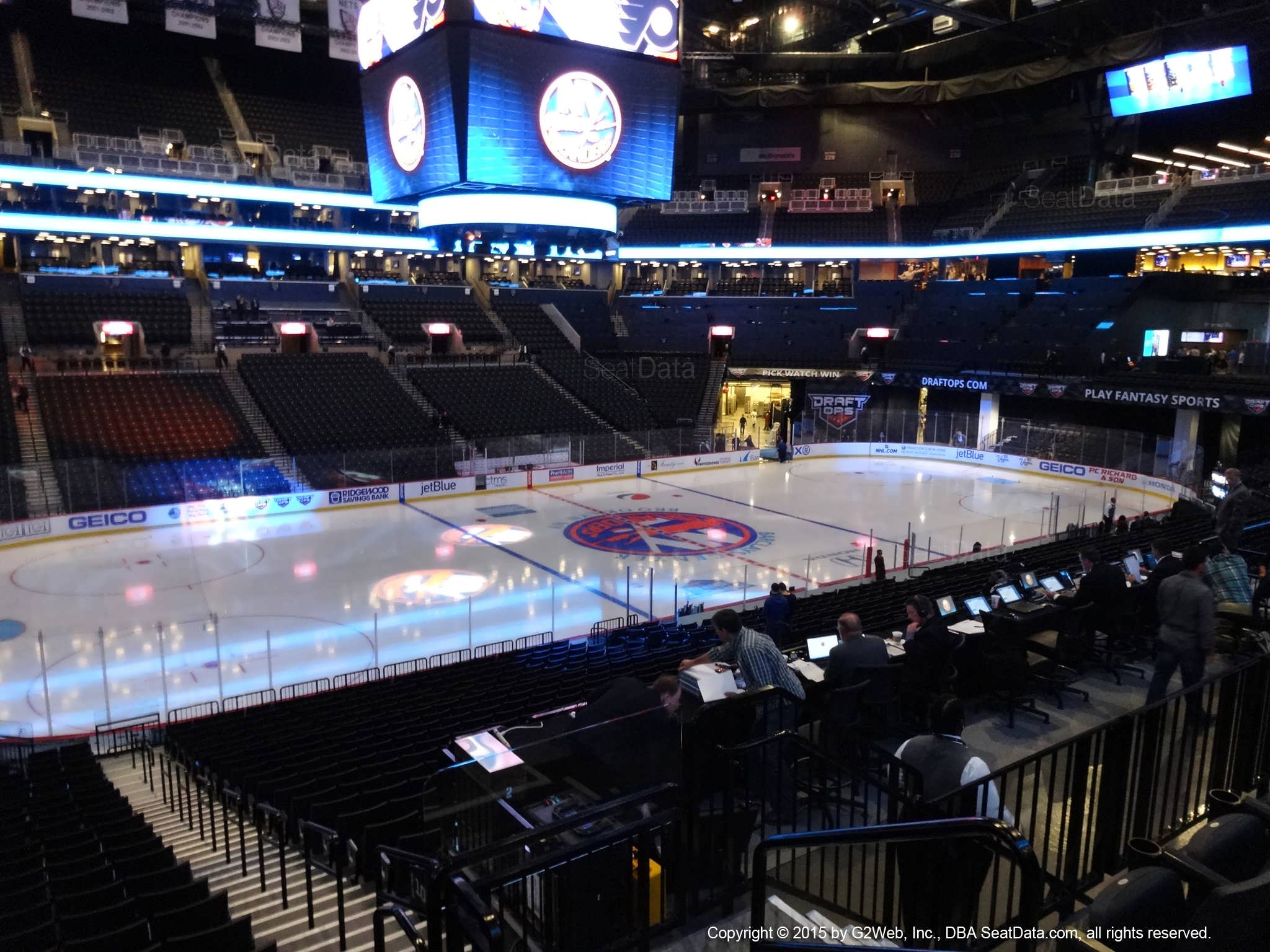 Seat View from Section 110 at the Barclays Center, home of the New York Islanders