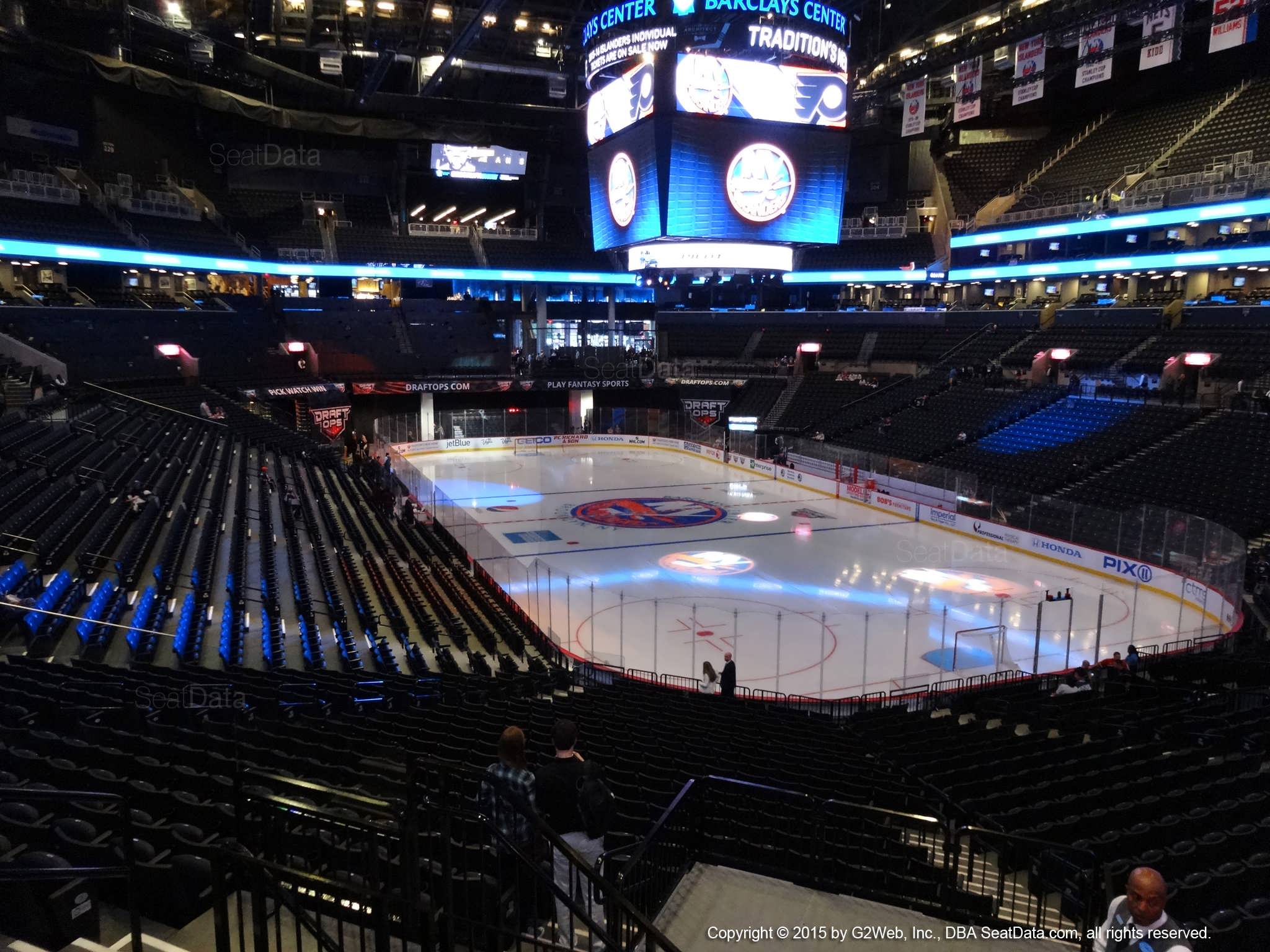 Seat View from Section 118 at the Barclays Center, home of the New York Islanders