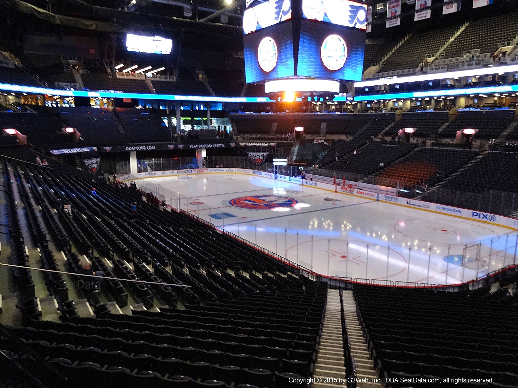 Seat View from Section 120 at the Barclays Center, home of the New York Islanders