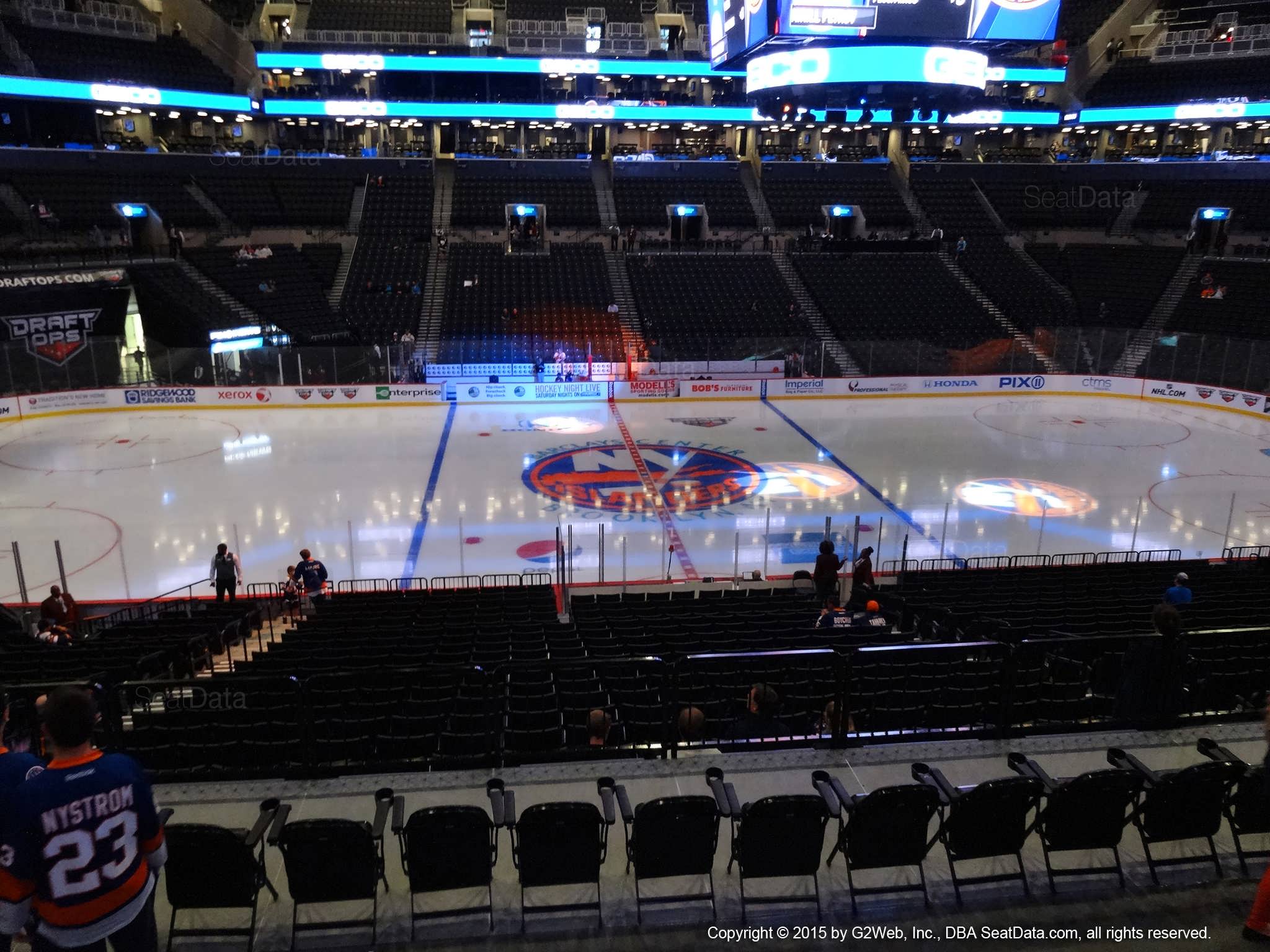 Seat View from Section 125 at the Barclays Center, home of the New York Islanders
