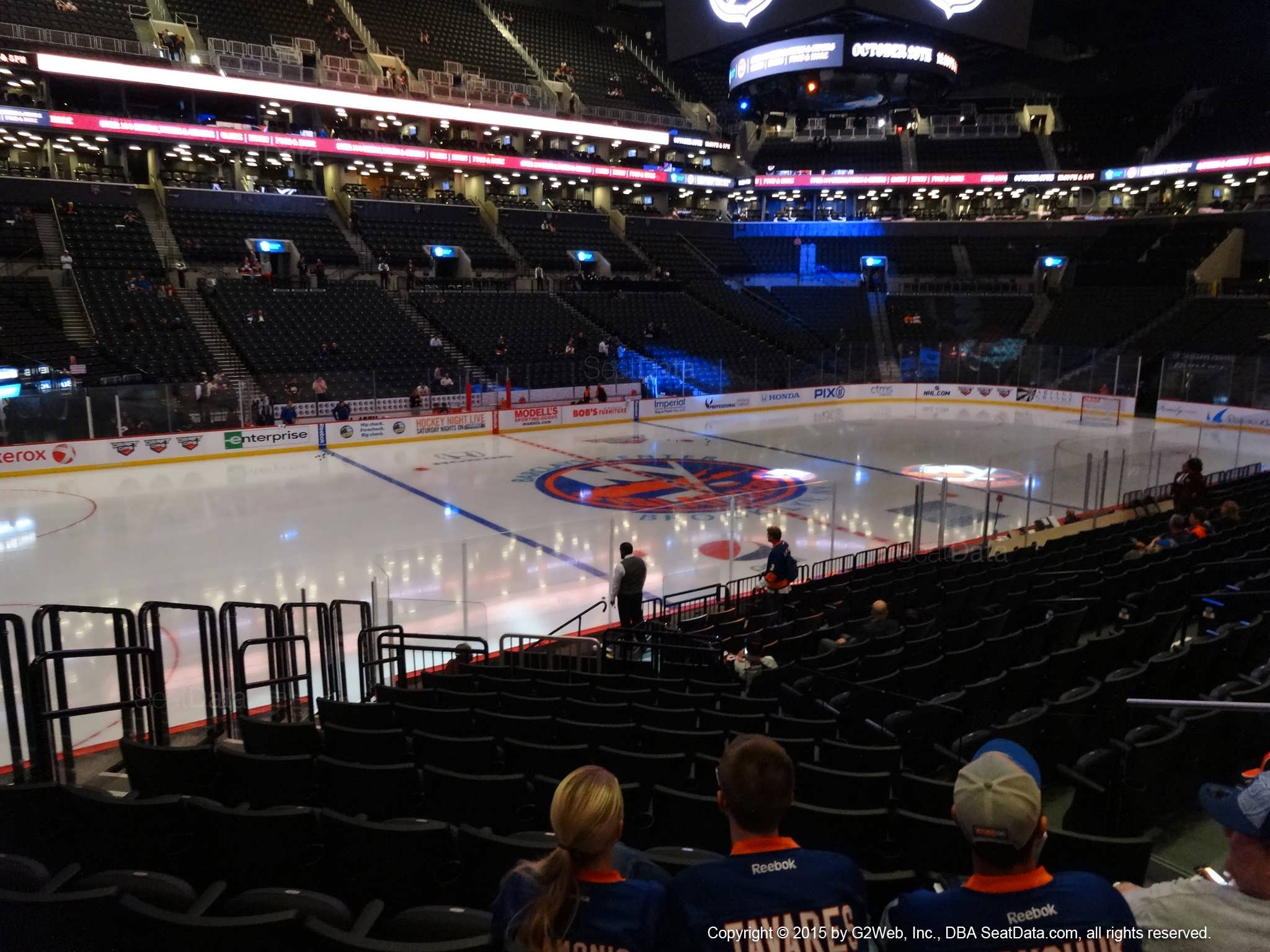 Seat View from Section 28 at the Barclays Center, home of the New York Islanders