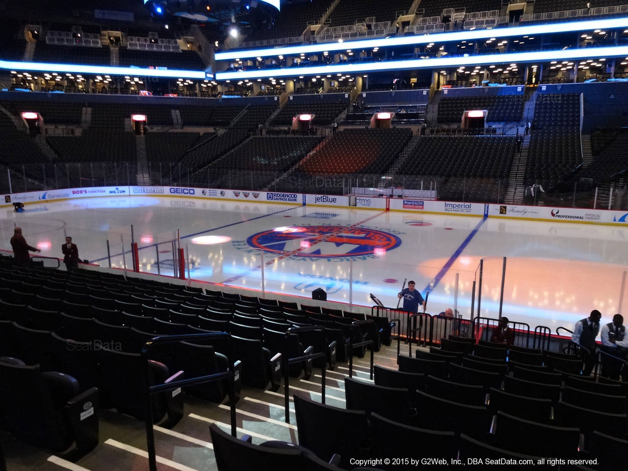 Seat view from section 6 at the Barclays Center, home of the New York Islanders