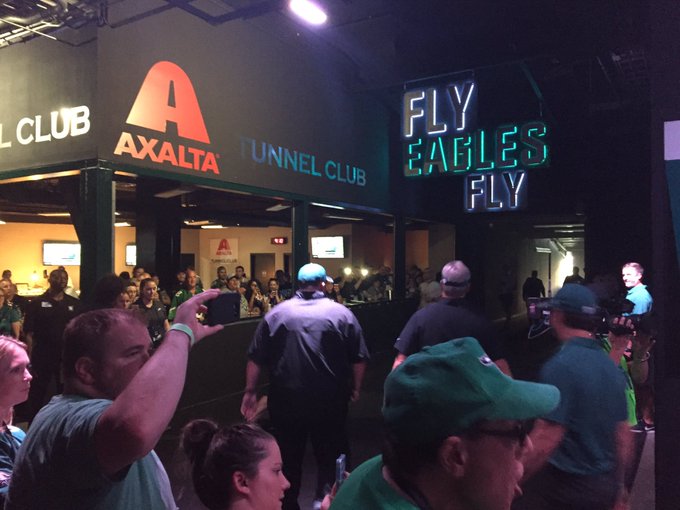 Photo taken inside the Axalta Tunnel Club at Lincoln Financial Field.