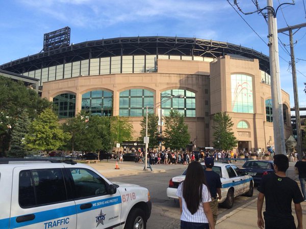 U.S. Cellular Field from outside the ballpark.