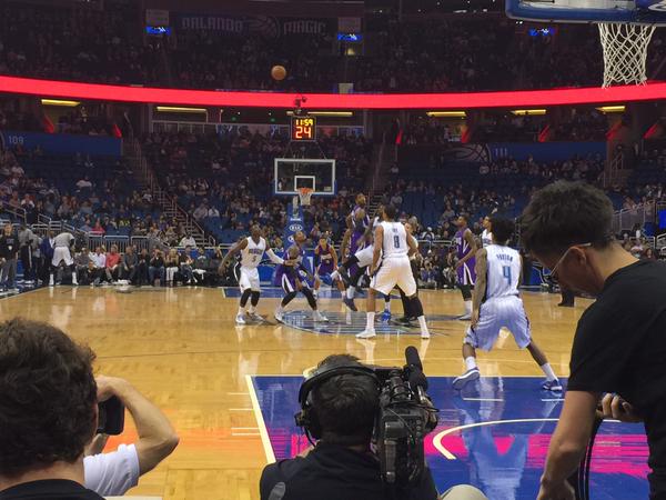 Seat view from Floor South at the Amway Center, home of the Orlando Magic. 