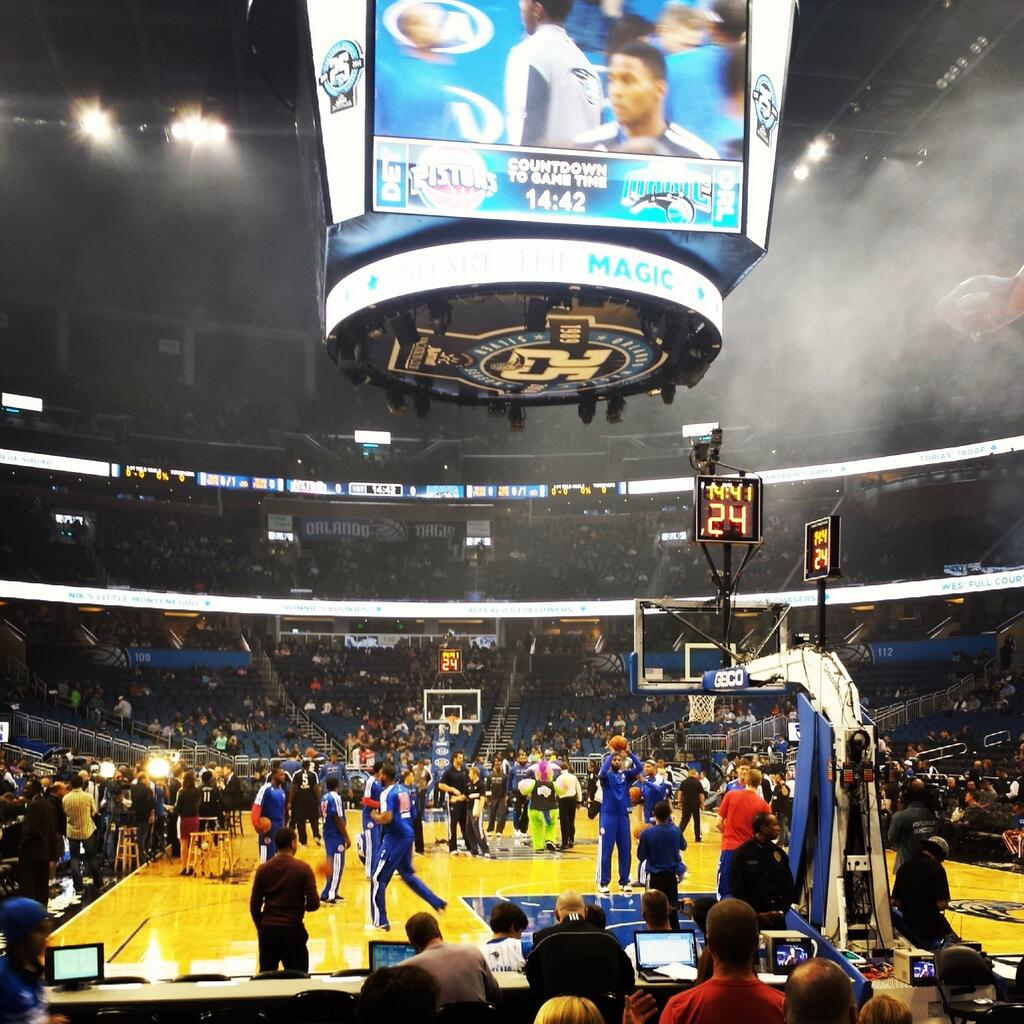 View from Section 102 at the Amway Center