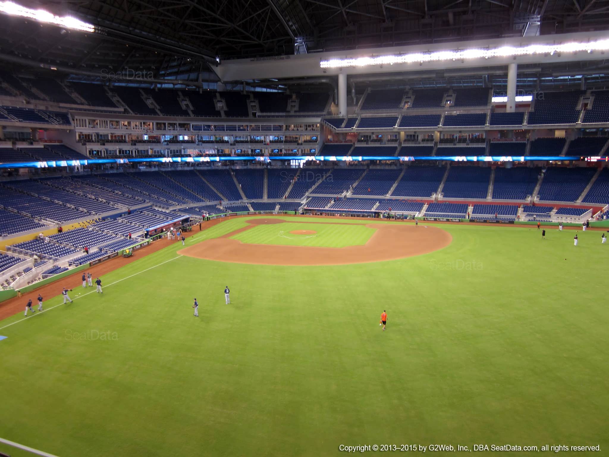 Seat view from section 138 at Marlins Park, home of the Miami Marlins