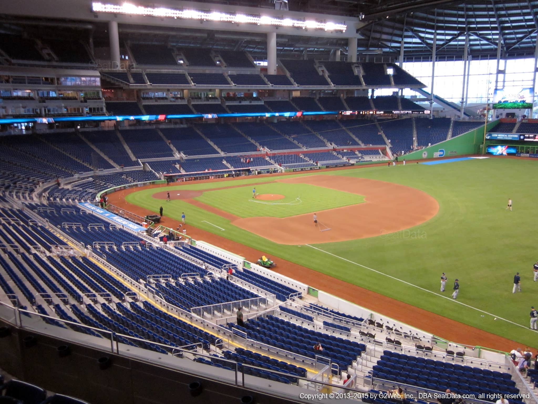 Seat view from section 204 at Marlins Park, home of the Miami Marlins