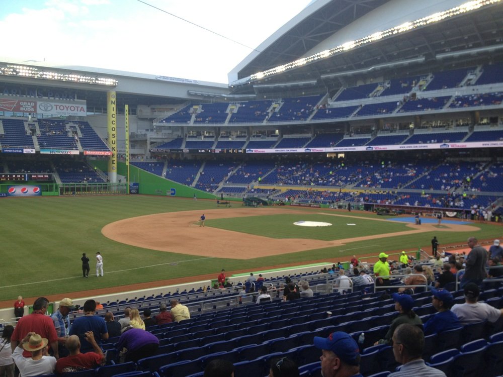 View from Section 23 at Marlins Park