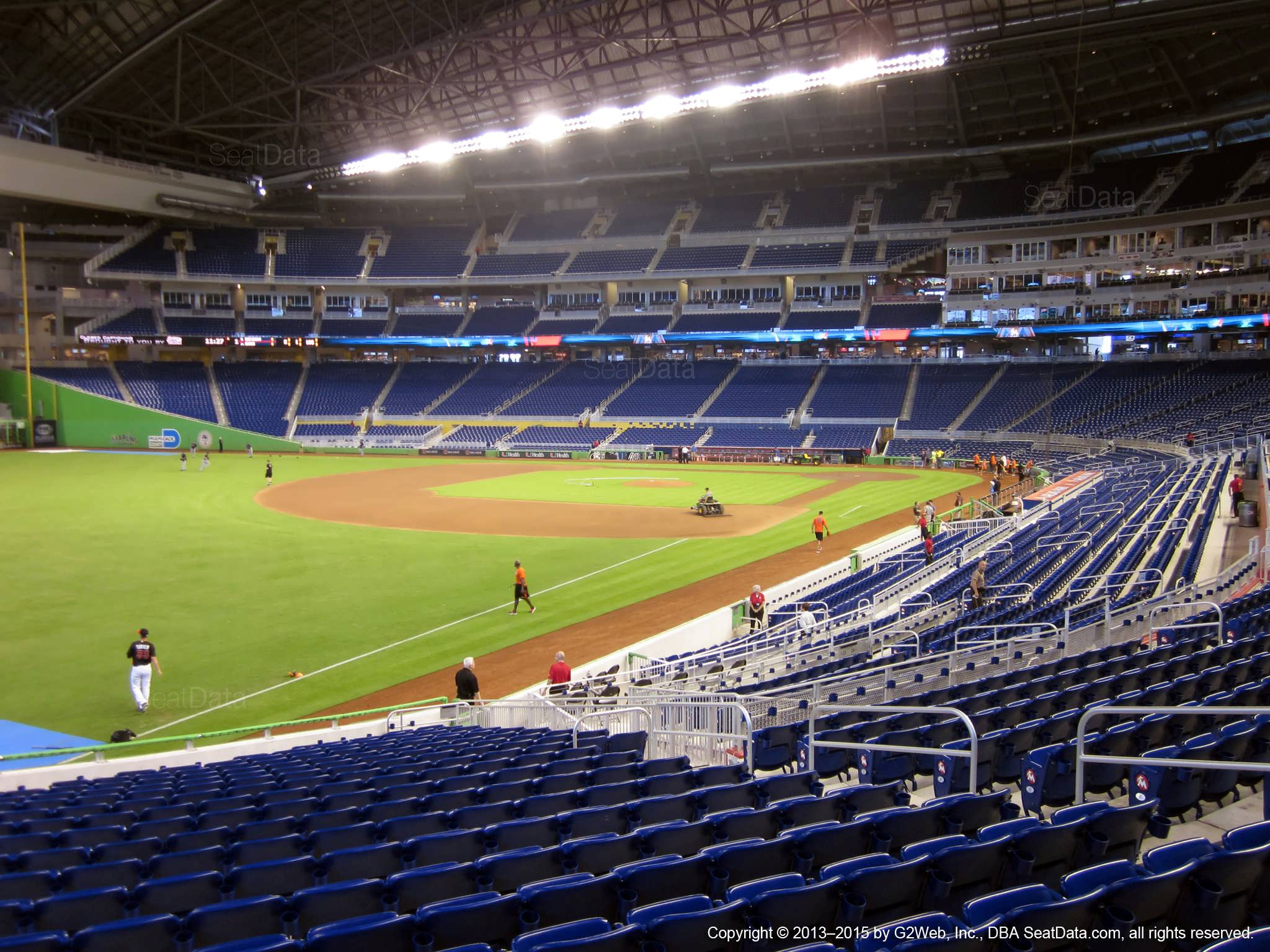 Seat view from section 26 at Marlins Park, home of the Miami Marlins