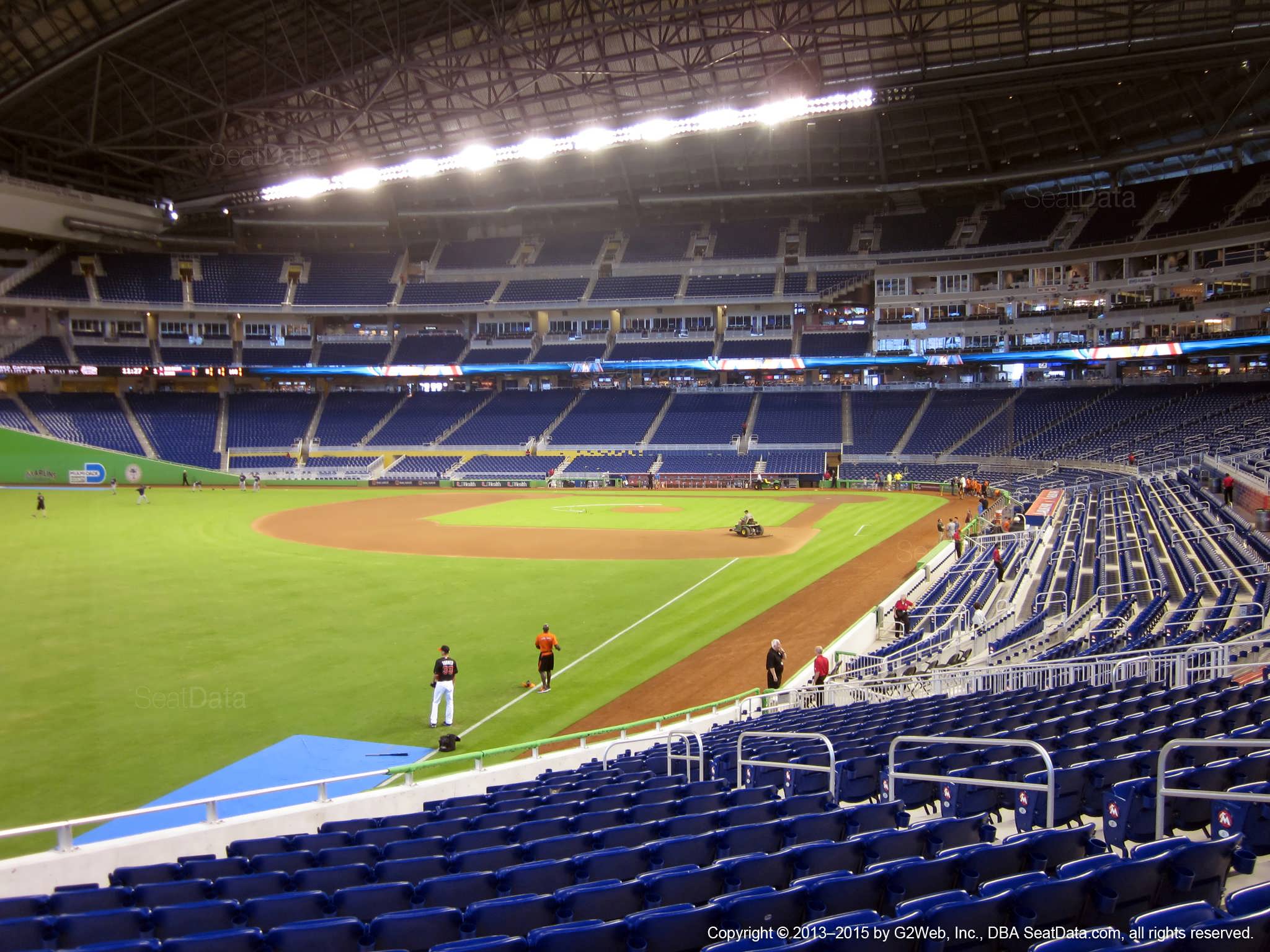 Seat view from section 27 at Marlins Park, home of the Miami Marlins