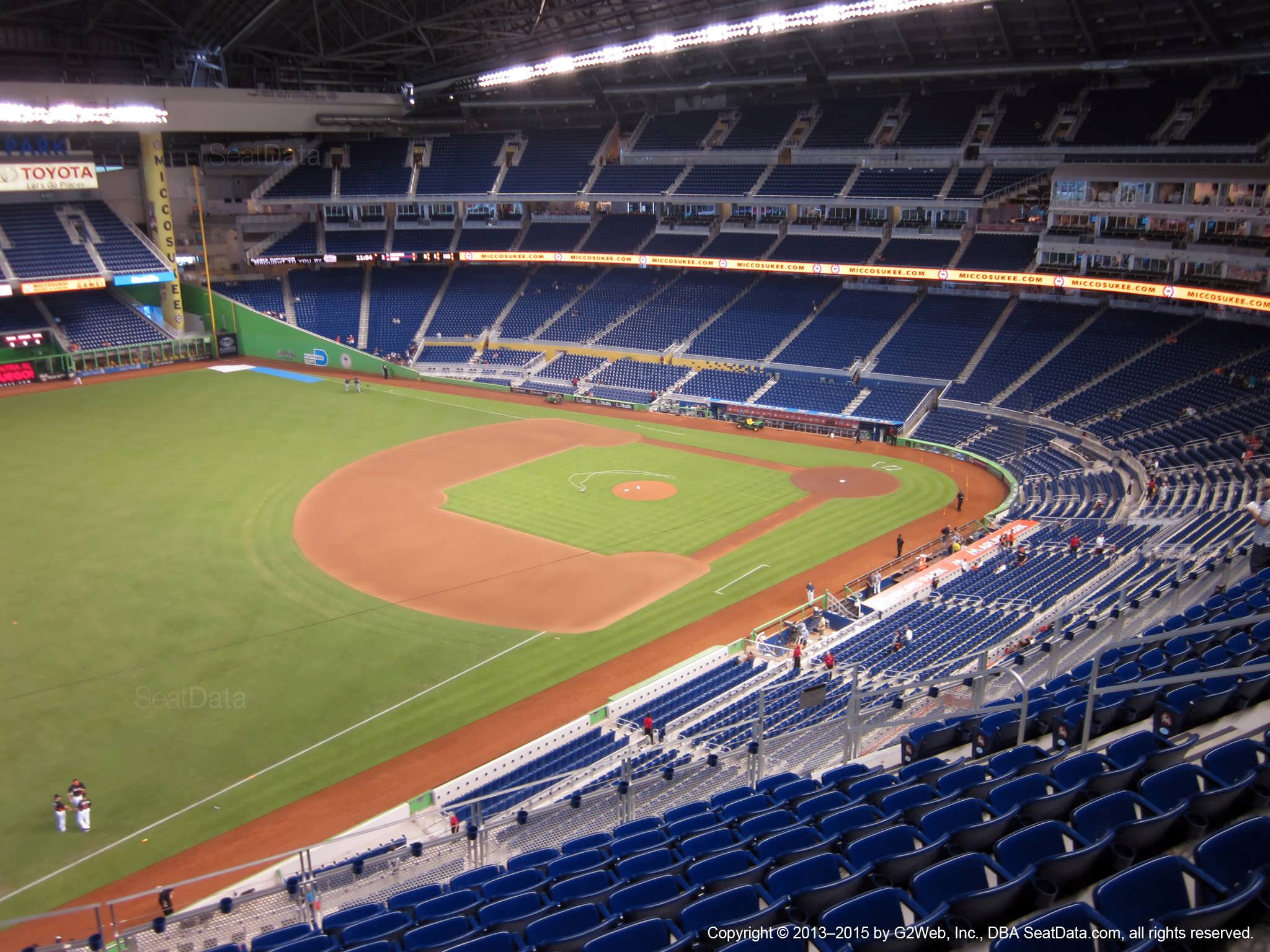 Seat view from section 325 at Marlins Park, home of the Miami Marlins
