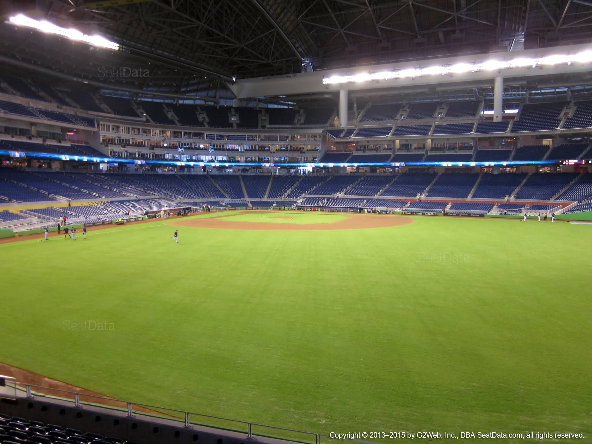 Seat view from section 36 at Marlins Park, home of the Miami Marlins