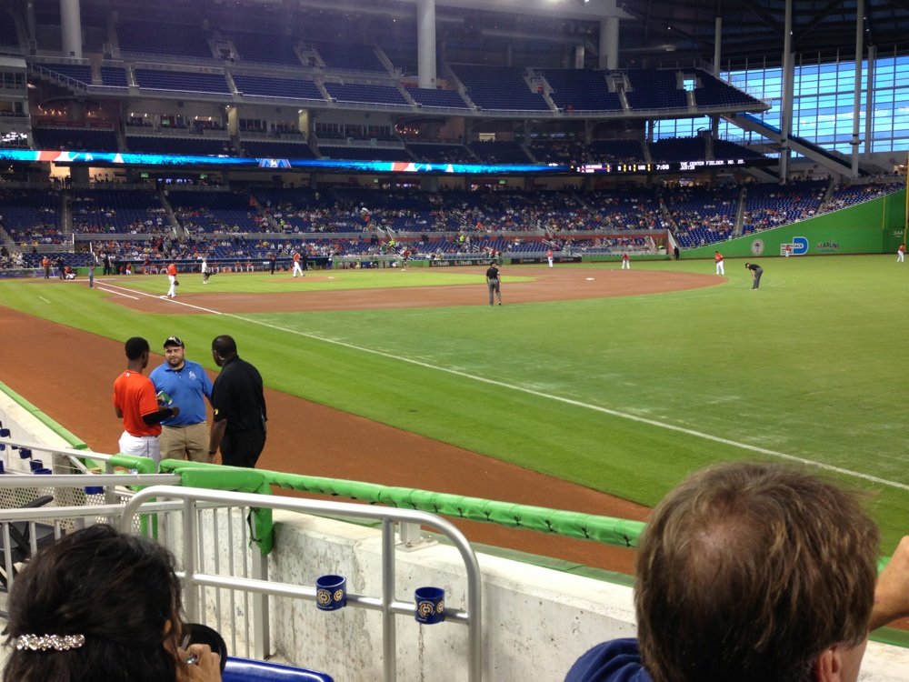 Seat view from section 3 at Marlins Park, home of the Miami Marlins