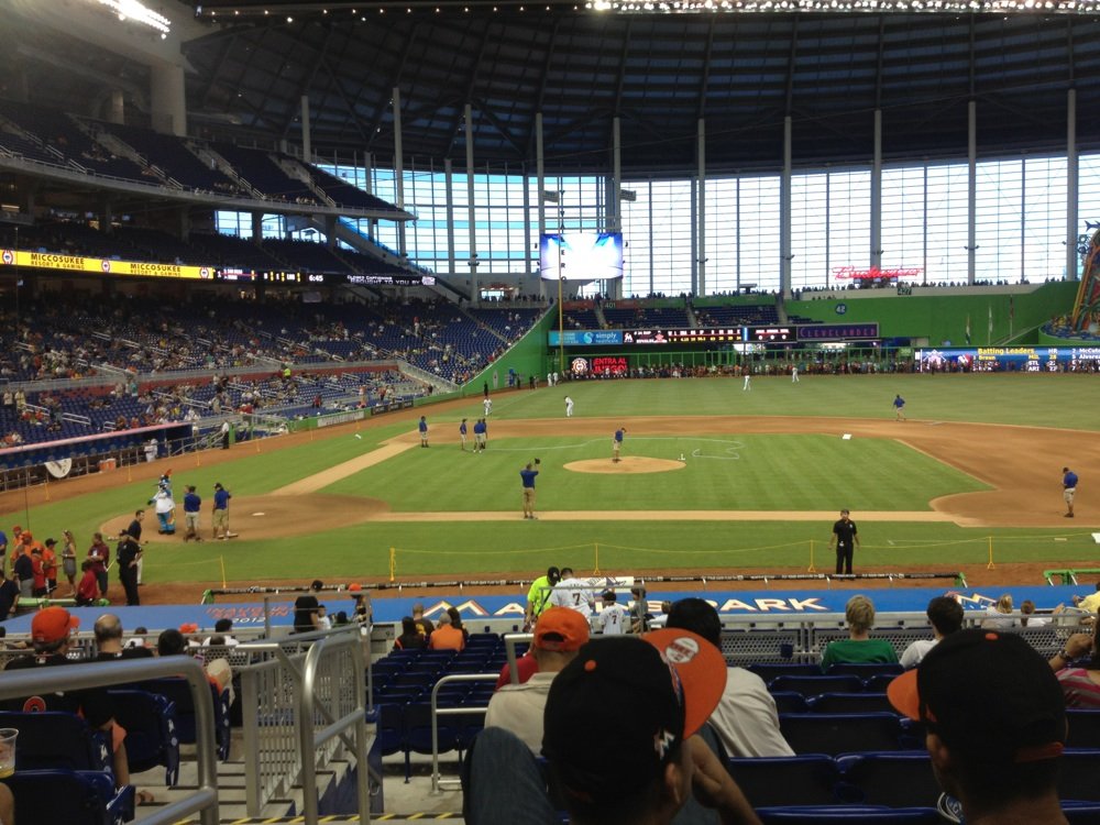 Seat view from section 9 at Marlins Park, home of the Miami Marlins