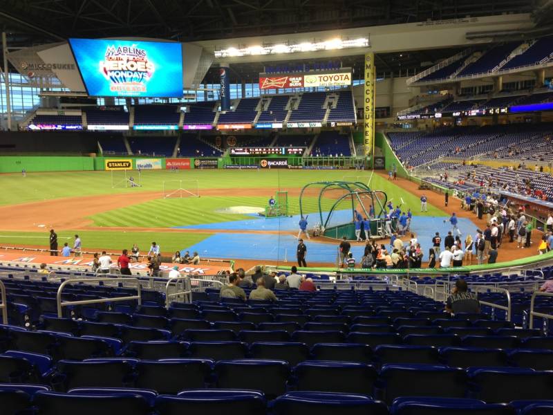 Seat view from section 18 at Marlins Park, home of the Miami Marlins