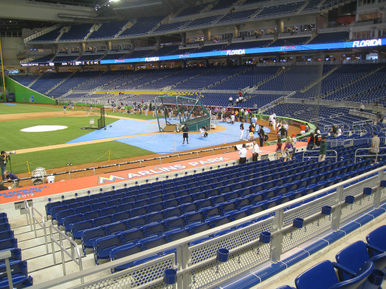 Seat view from section 21 at Marlins Park, home of the Miami Marlins