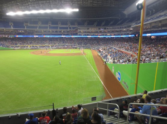Seat view from section 30 at Marlins Park, home of the Miami Marlins